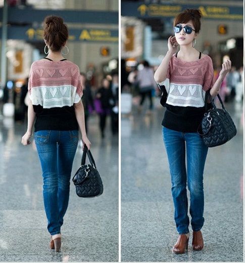 Cardigan rosa de coração