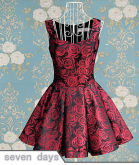 vestido de rosas